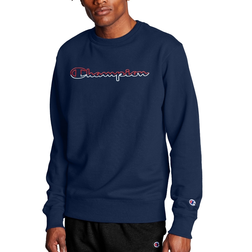 Champion NWT Navy Powerblend Sweatshirt Sz M